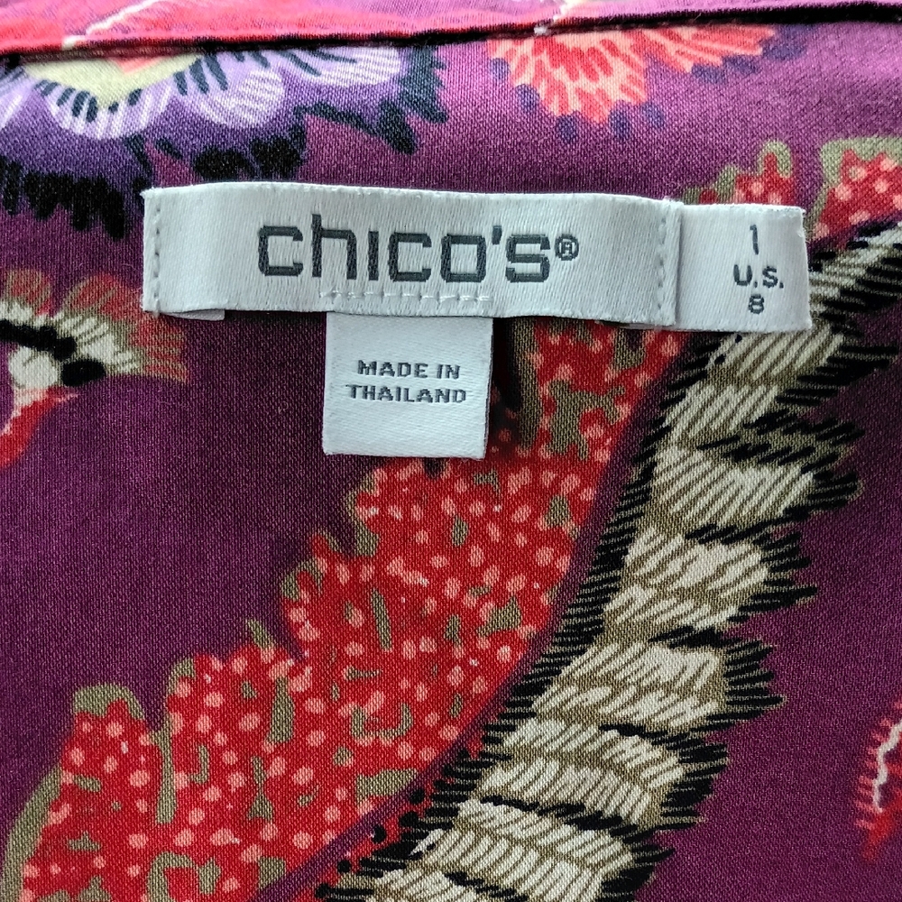 Chico's Multicolor Floral Blouse